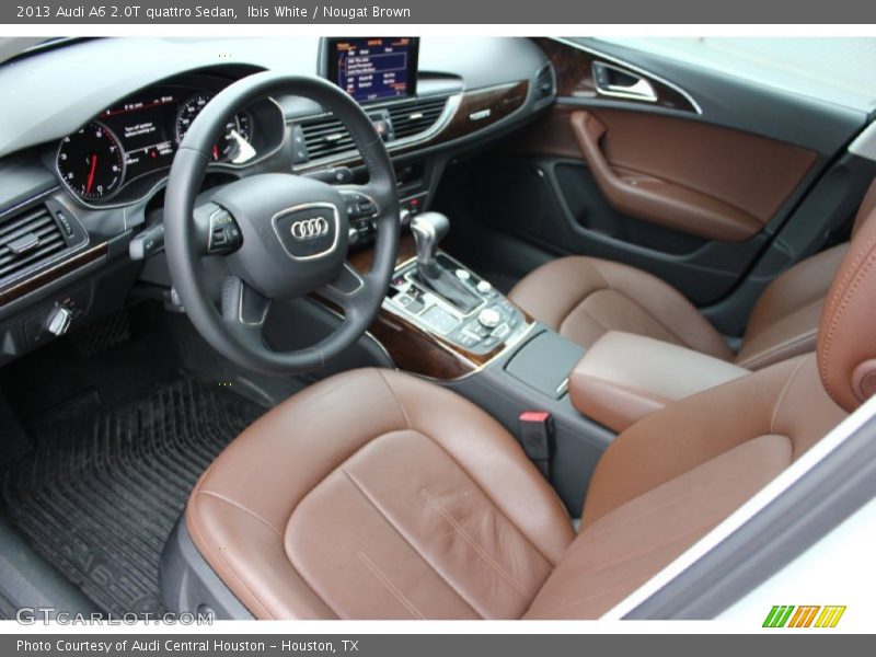 Ibis White / Nougat Brown 2013 Audi A6 2.0T quattro Sedan