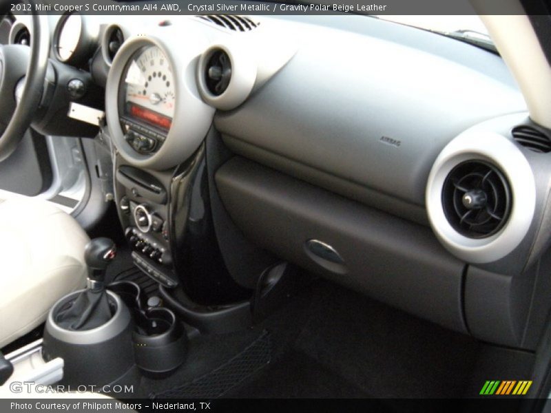 Crystal Silver Metallic / Gravity Polar Beige Leather 2012 Mini Cooper S Countryman All4 AWD
