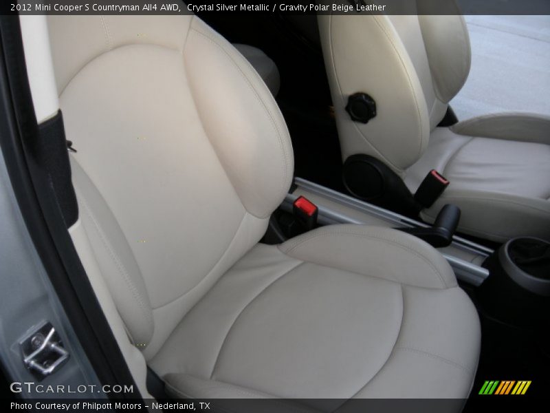 Crystal Silver Metallic / Gravity Polar Beige Leather 2012 Mini Cooper S Countryman All4 AWD