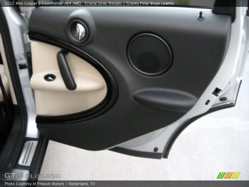 Crystal Silver Metallic / Gravity Polar Beige Leather 2012 Mini Cooper S Countryman All4 AWD