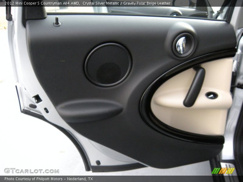 Crystal Silver Metallic / Gravity Polar Beige Leather 2012 Mini Cooper S Countryman All4 AWD