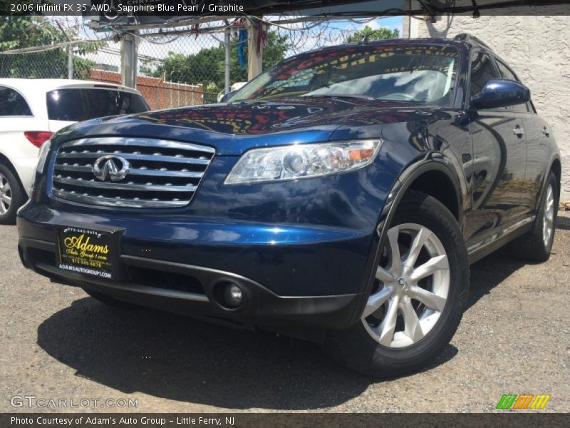 Sapphire Blue Pearl / Graphite 2006 Infiniti FX 35 AWD