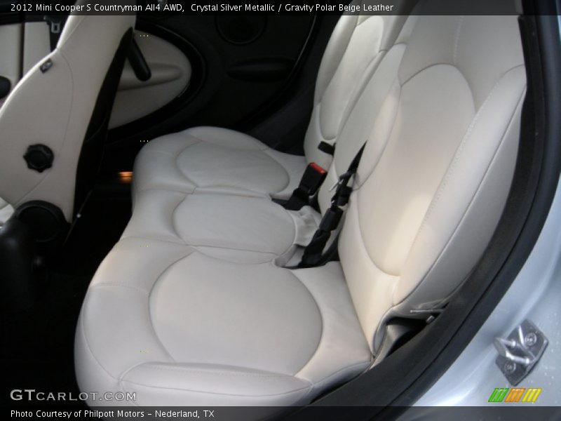 Crystal Silver Metallic / Gravity Polar Beige Leather 2012 Mini Cooper S Countryman All4 AWD