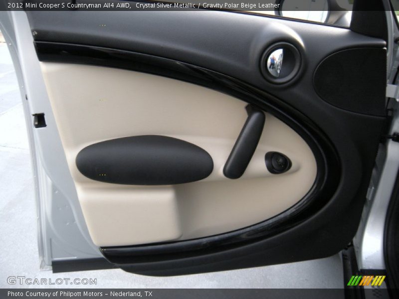Crystal Silver Metallic / Gravity Polar Beige Leather 2012 Mini Cooper S Countryman All4 AWD
