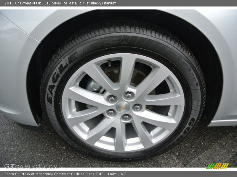 Silver Ice Metallic / Jet Black/Titanium 2013 Chevrolet Malibu LT