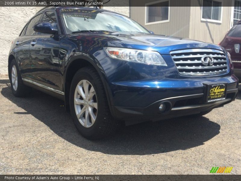 Sapphire Blue Pearl / Graphite 2006 Infiniti FX 35 AWD