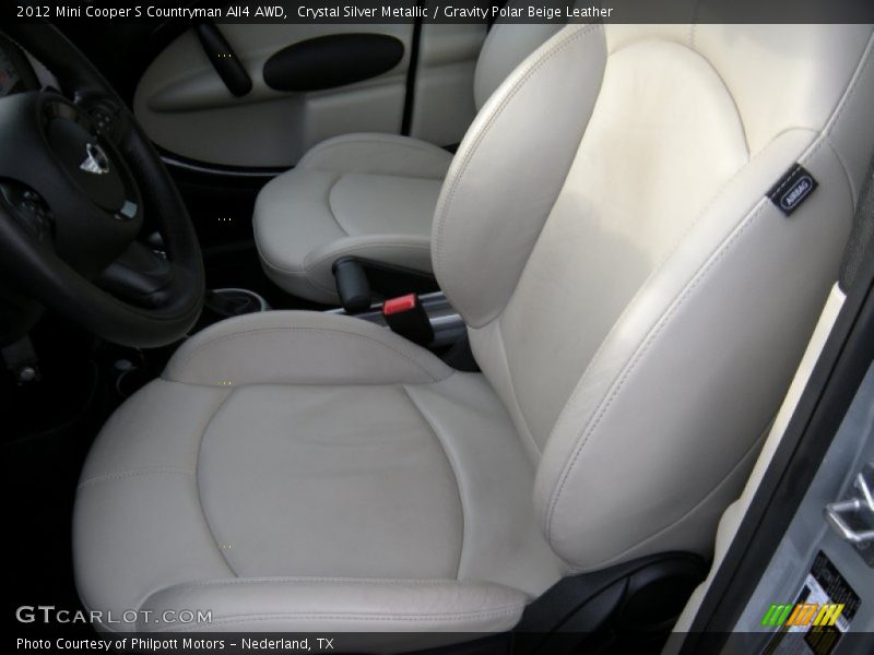 Crystal Silver Metallic / Gravity Polar Beige Leather 2012 Mini Cooper S Countryman All4 AWD
