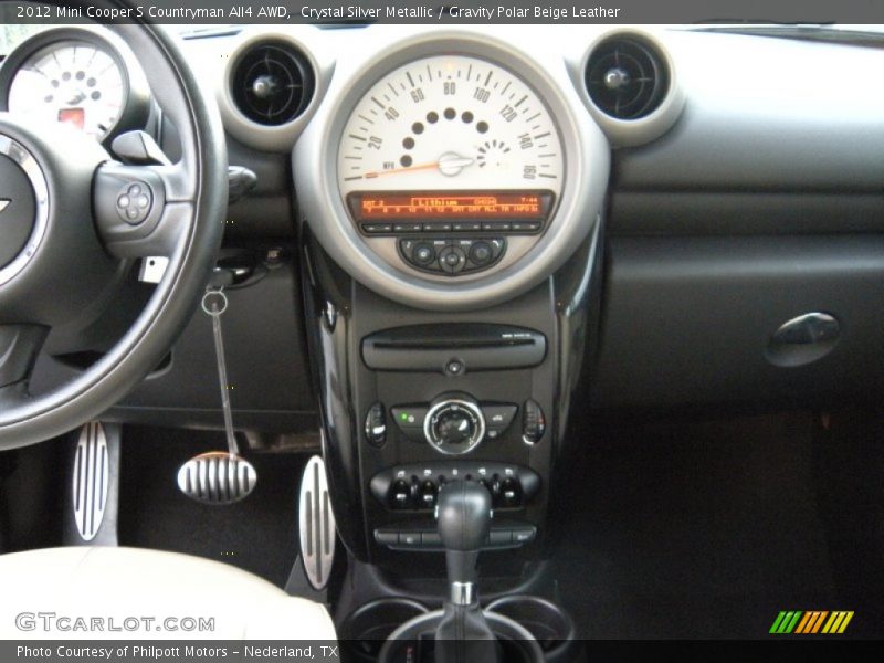 Crystal Silver Metallic / Gravity Polar Beige Leather 2012 Mini Cooper S Countryman All4 AWD