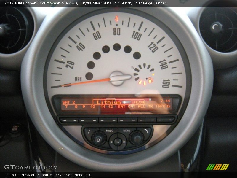 Crystal Silver Metallic / Gravity Polar Beige Leather 2012 Mini Cooper S Countryman All4 AWD