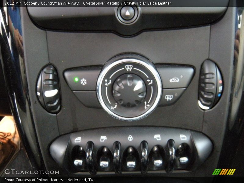 Crystal Silver Metallic / Gravity Polar Beige Leather 2012 Mini Cooper S Countryman All4 AWD