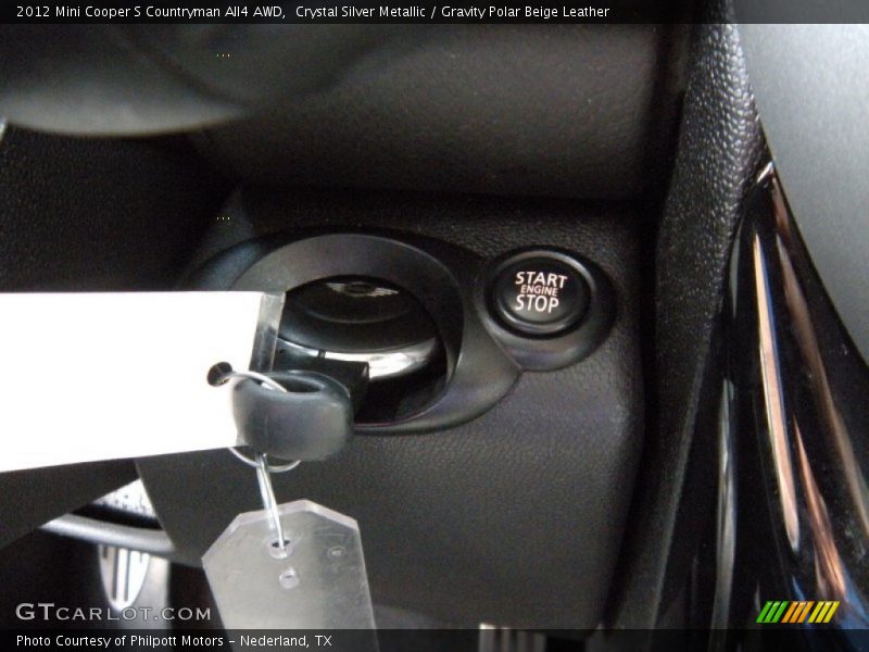 Crystal Silver Metallic / Gravity Polar Beige Leather 2012 Mini Cooper S Countryman All4 AWD
