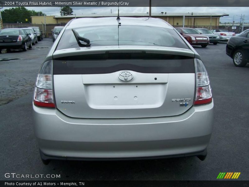 Millenium Silver Metallic / Burgundy/Gray 2004 Toyota Prius Hybrid