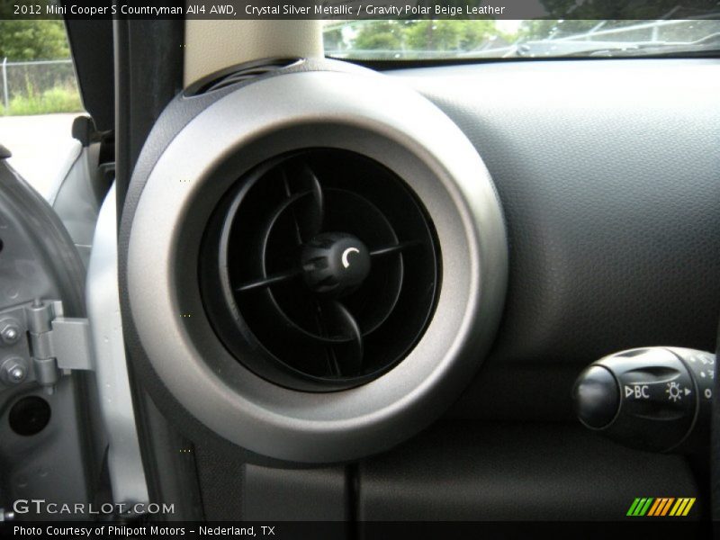 Crystal Silver Metallic / Gravity Polar Beige Leather 2012 Mini Cooper S Countryman All4 AWD
