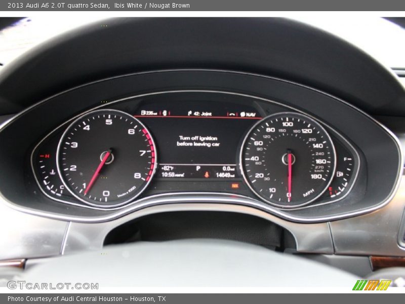 Ibis White / Nougat Brown 2013 Audi A6 2.0T quattro Sedan