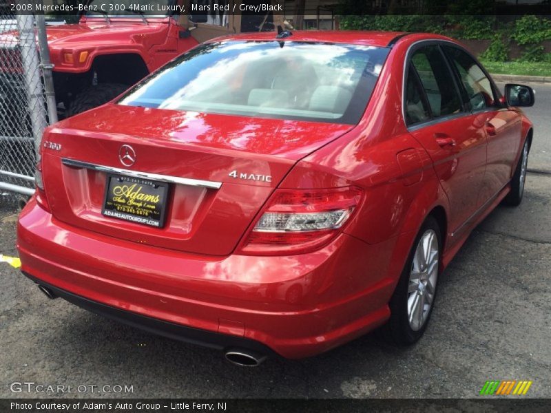 Mars Red / Grey/Black 2008 Mercedes-Benz C 300 4Matic Luxury