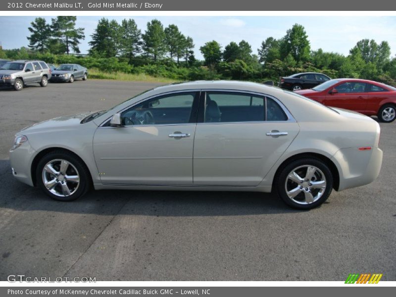 Gold Mist Metallic / Ebony 2012 Chevrolet Malibu LT