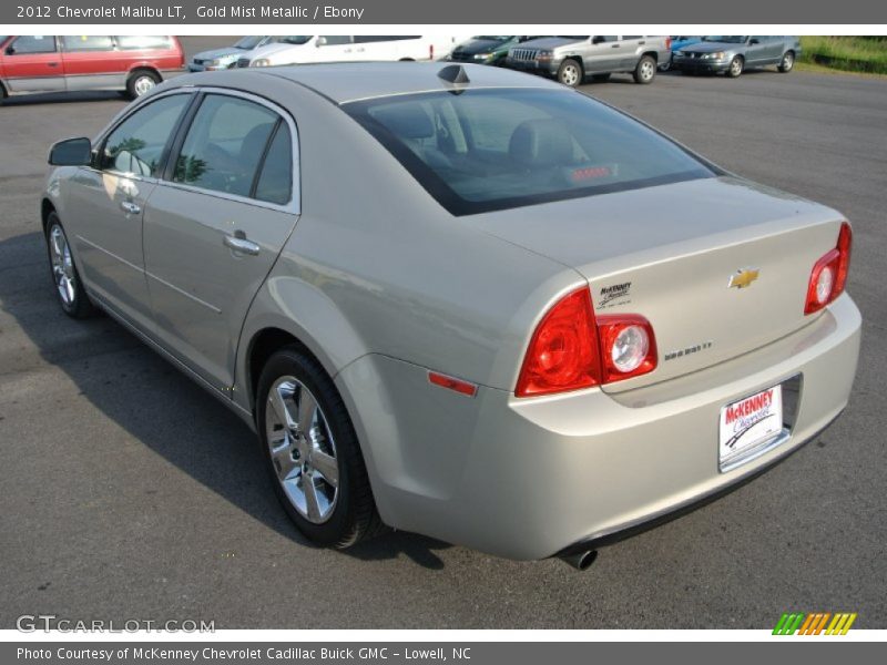Gold Mist Metallic / Ebony 2012 Chevrolet Malibu LT