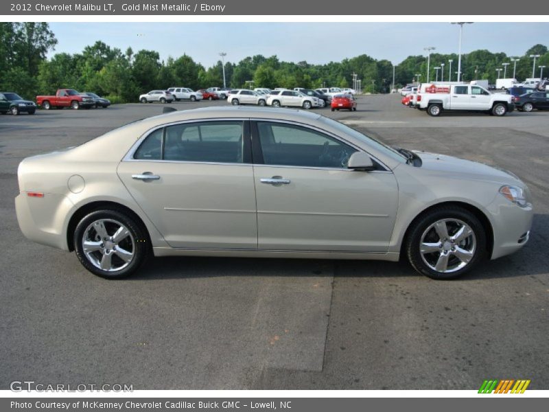 Gold Mist Metallic / Ebony 2012 Chevrolet Malibu LT