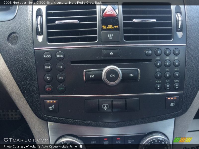 Mars Red / Grey/Black 2008 Mercedes-Benz C 300 4Matic Luxury