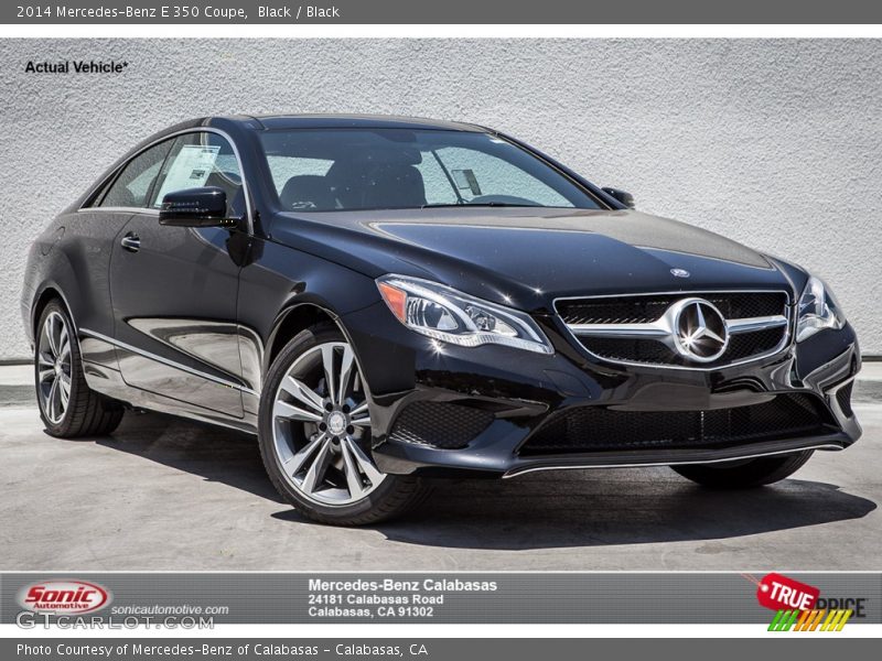 Black / Black 2014 Mercedes-Benz E 350 Coupe