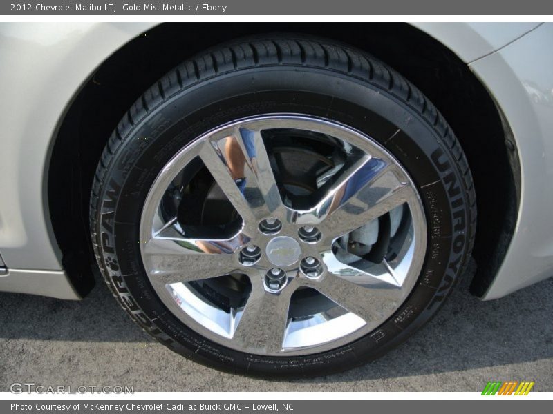 Gold Mist Metallic / Ebony 2012 Chevrolet Malibu LT