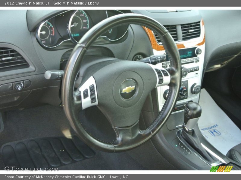 Gold Mist Metallic / Ebony 2012 Chevrolet Malibu LT