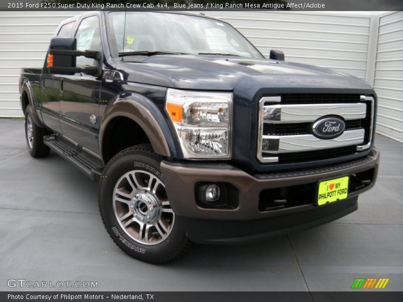 Blue Jeans / King Ranch Mesa Antique Affect/Adobe 2015 Ford F250 Super Duty King Ranch Crew Cab 4x4