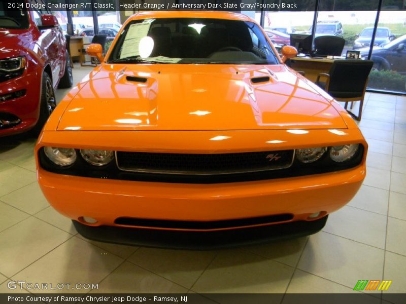 Header Orange / Anniversary Dark Slate Gray/Foundry Black 2014 Dodge Challenger R/T Classic