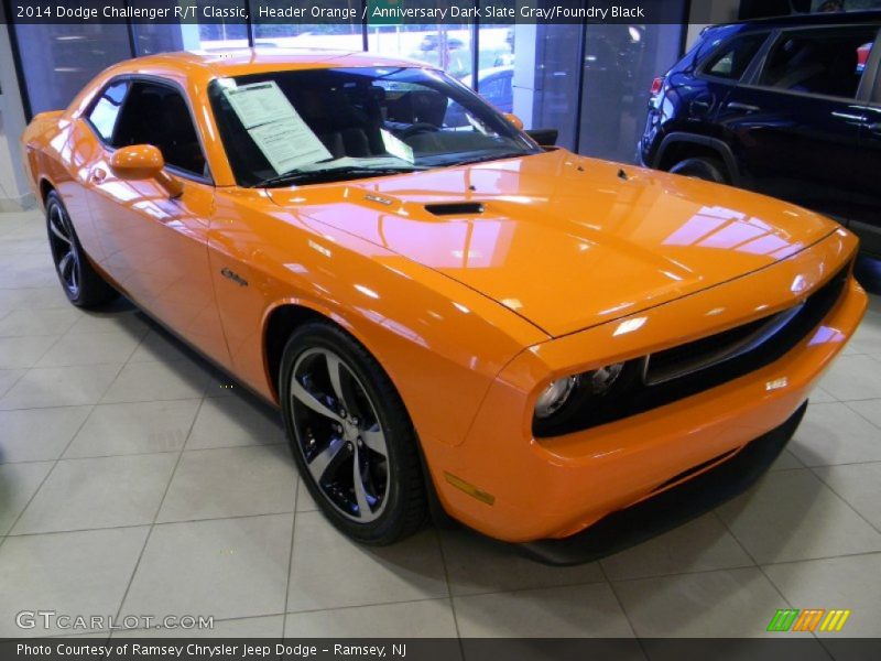 Header Orange / Anniversary Dark Slate Gray/Foundry Black 2014 Dodge Challenger R/T Classic