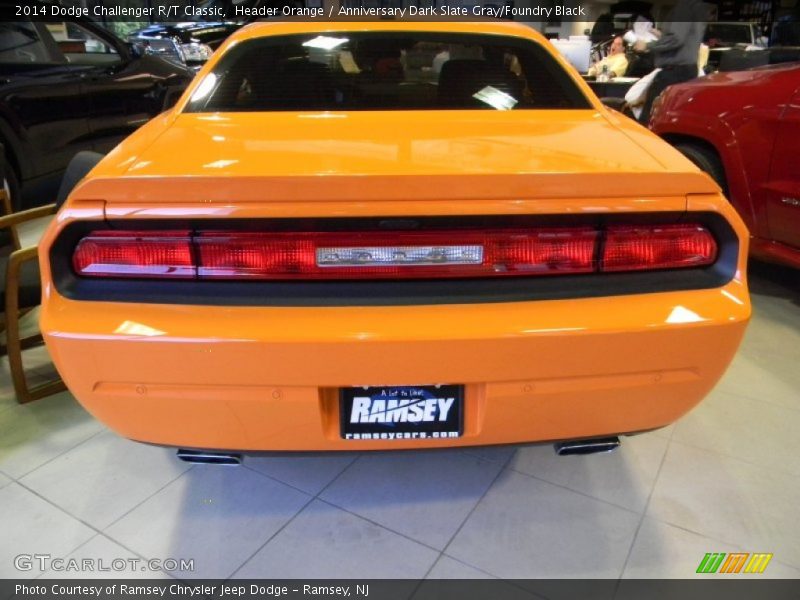 Header Orange / Anniversary Dark Slate Gray/Foundry Black 2014 Dodge Challenger R/T Classic
