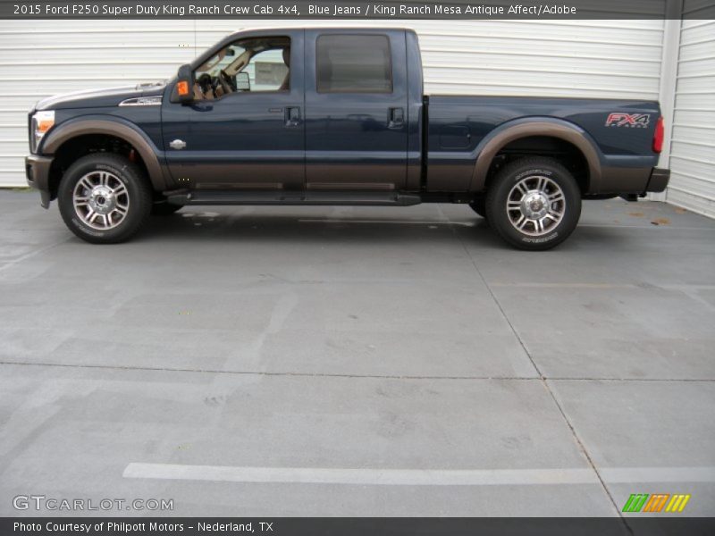 Blue Jeans / King Ranch Mesa Antique Affect/Adobe 2015 Ford F250 Super Duty King Ranch Crew Cab 4x4