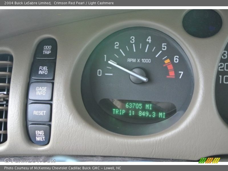Crimson Red Pearl / Light Cashmere 2004 Buick LeSabre Limited
