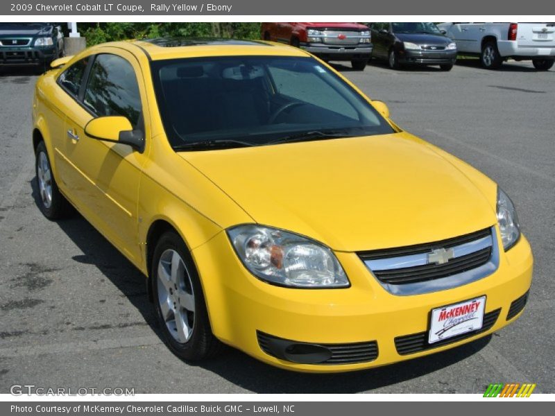 Rally Yellow / Ebony 2009 Chevrolet Cobalt LT Coupe