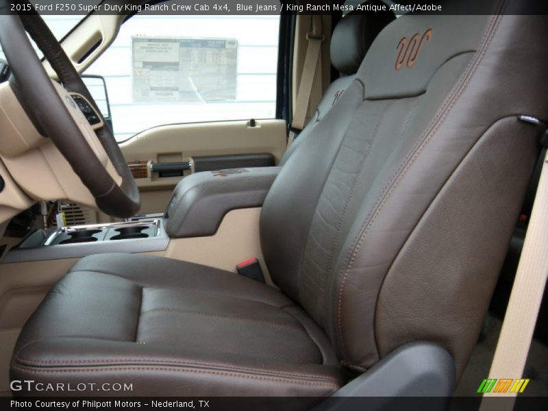 Blue Jeans / King Ranch Mesa Antique Affect/Adobe 2015 Ford F250 Super Duty King Ranch Crew Cab 4x4