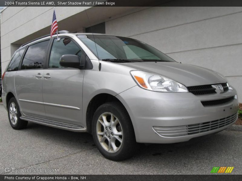 Silver Shadow Pearl / Fawn Beige 2004 Toyota Sienna LE AWD