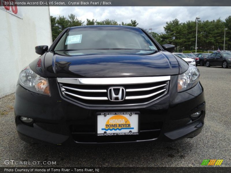 Crystal Black Pearl / Black 2012 Honda Accord EX-L V6 Sedan