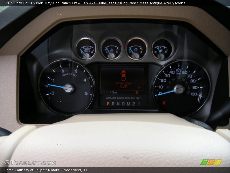Blue Jeans / King Ranch Mesa Antique Affect/Adobe 2015 Ford F250 Super Duty King Ranch Crew Cab 4x4