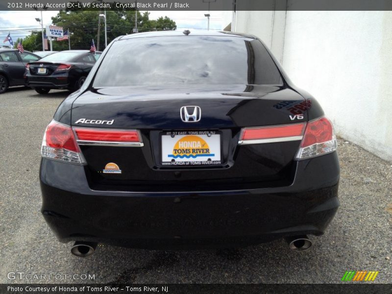 Crystal Black Pearl / Black 2012 Honda Accord EX-L V6 Sedan