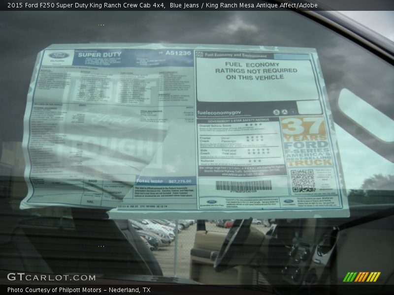 Blue Jeans / King Ranch Mesa Antique Affect/Adobe 2015 Ford F250 Super Duty King Ranch Crew Cab 4x4