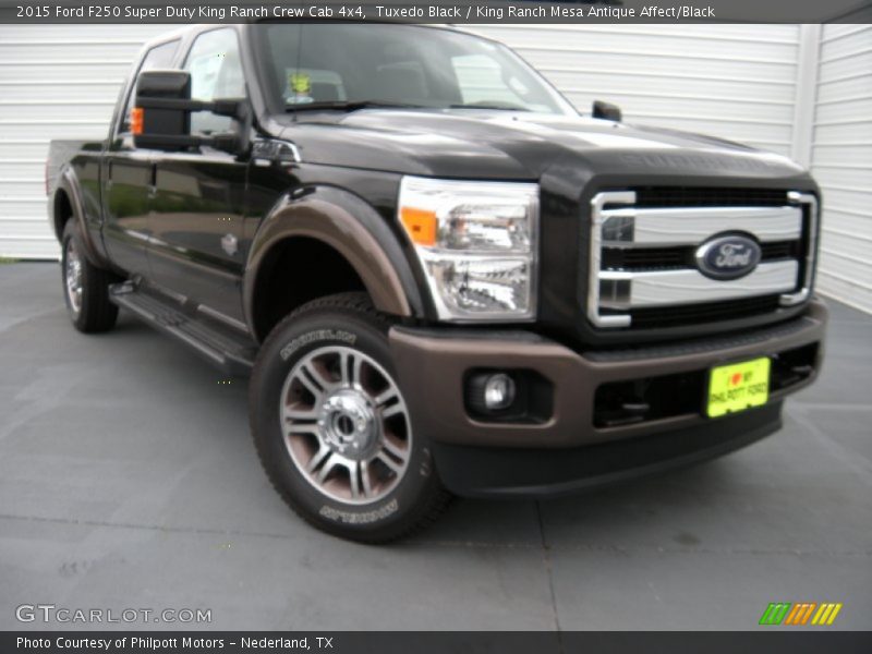 Tuxedo Black / King Ranch Mesa Antique Affect/Black 2015 Ford F250 Super Duty King Ranch Crew Cab 4x4
