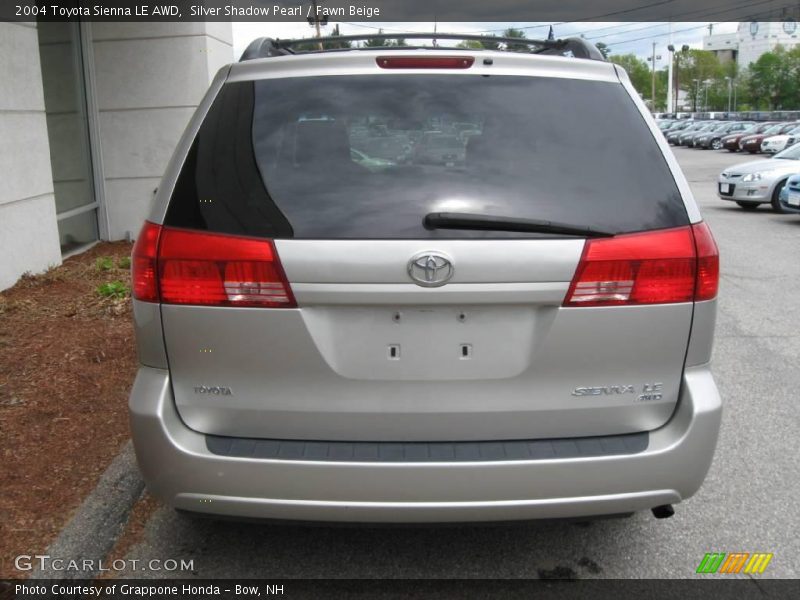 Silver Shadow Pearl / Fawn Beige 2004 Toyota Sienna LE AWD