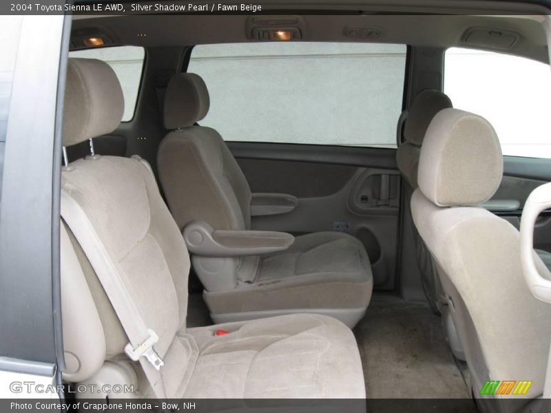Silver Shadow Pearl / Fawn Beige 2004 Toyota Sienna LE AWD