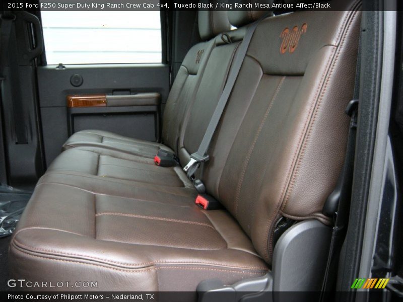 Rear Seat of 2015 F250 Super Duty King Ranch Crew Cab 4x4