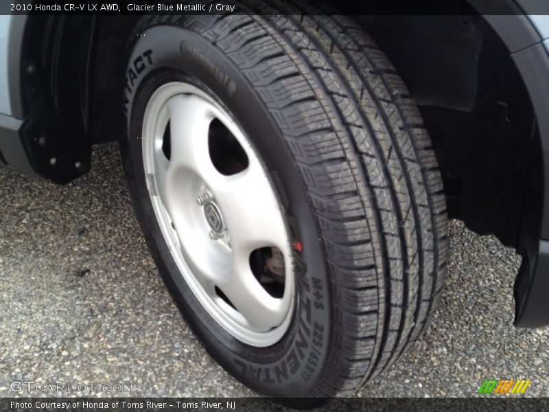 Glacier Blue Metallic / Gray 2010 Honda CR-V LX AWD