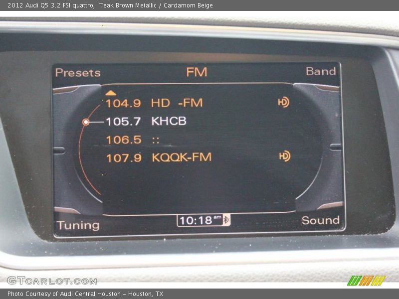 Teak Brown Metallic / Cardamom Beige 2012 Audi Q5 3.2 FSI quattro