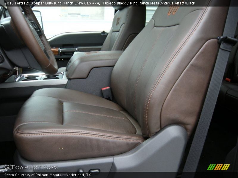 Front Seat of 2015 F250 Super Duty King Ranch Crew Cab 4x4