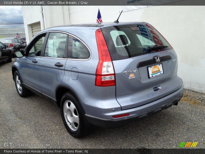 Glacier Blue Metallic / Gray 2010 Honda CR-V LX AWD