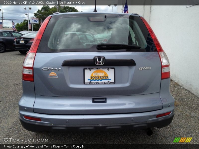Glacier Blue Metallic / Gray 2010 Honda CR-V LX AWD
