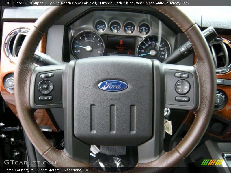  2015 F250 Super Duty King Ranch Crew Cab 4x4 Steering Wheel