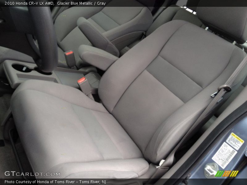 Glacier Blue Metallic / Gray 2010 Honda CR-V LX AWD